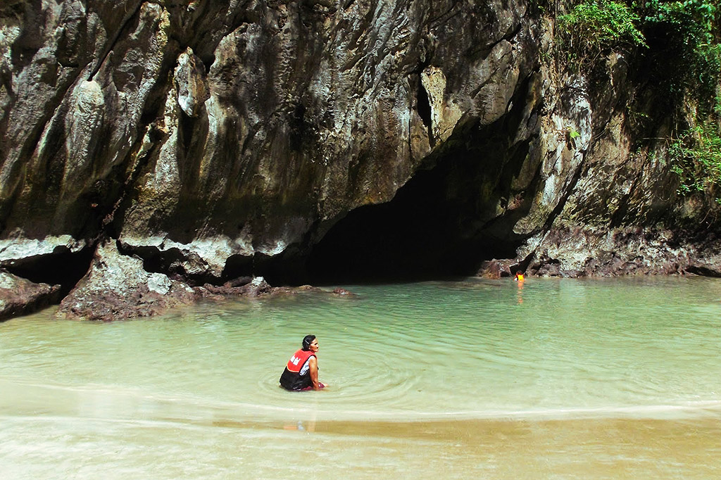 Emerald Cave in the Andaman Sea