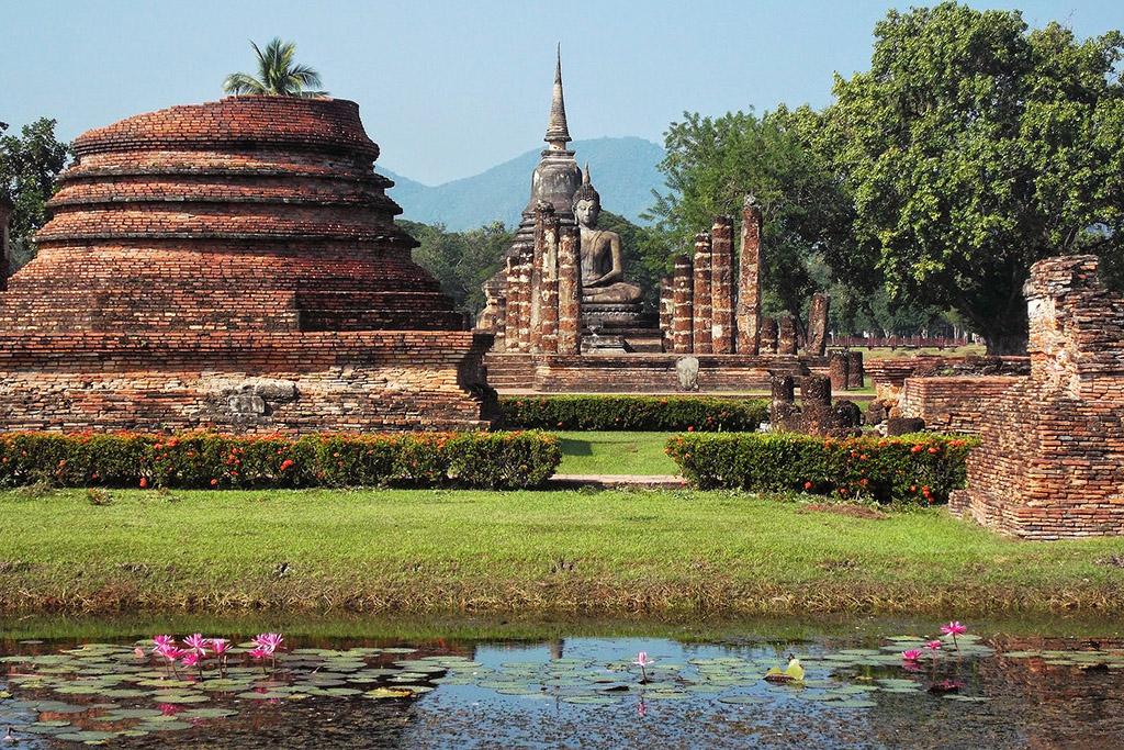 The archeologic park of Old Sukhothai, Thailand