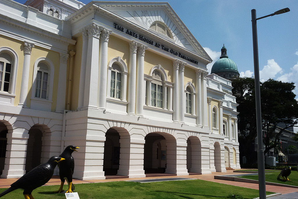 The Arts House, formerly Old Parliament House, in Singapore, the powerful city-state.