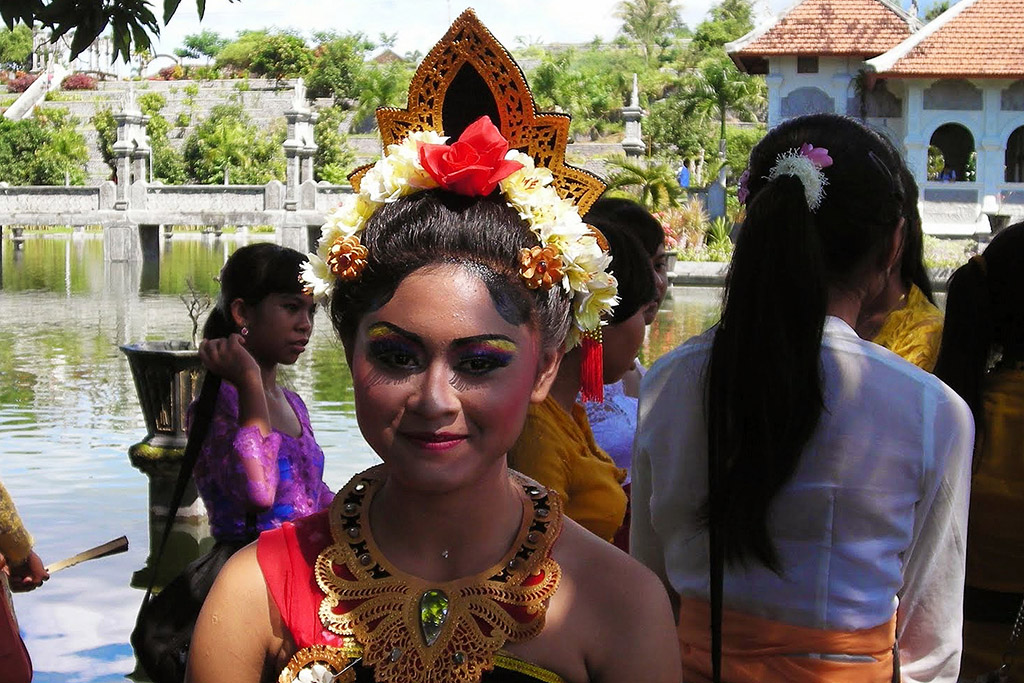 Girl at the Ujung Water Palace