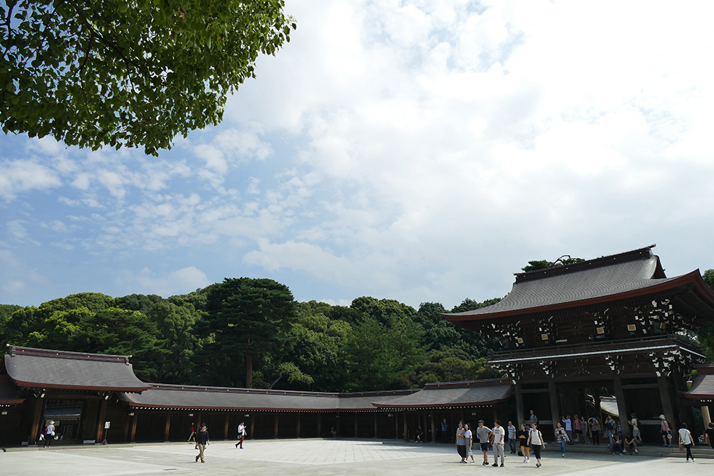 Inside the Meiji Shrine.