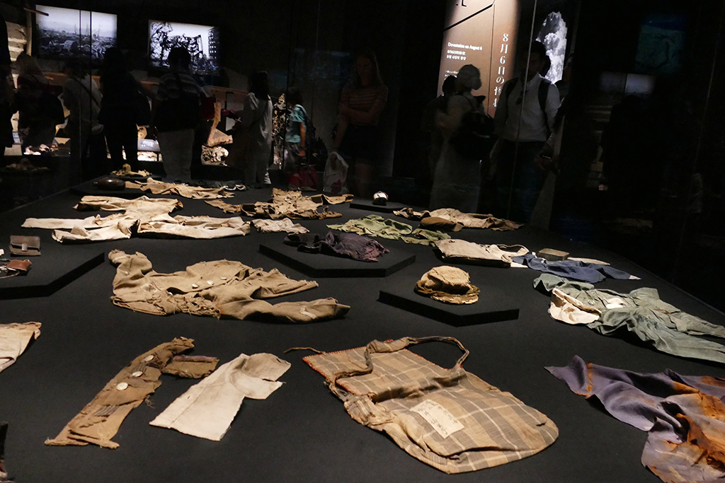 Exhibition of clothes that once belonged to the victims of the attack.