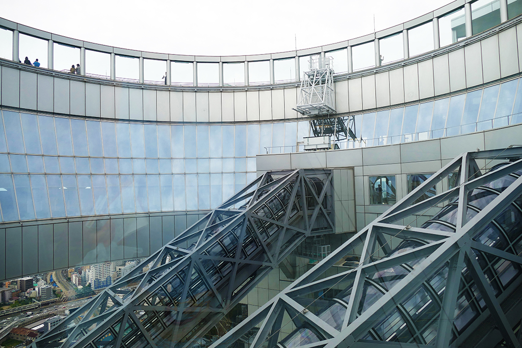 Grand view of - and a grand view from - the Umeda Sky Building in Osaka.