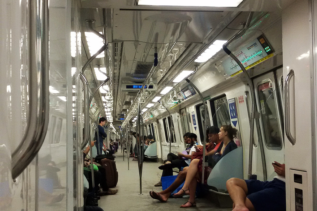 MRT train in Singapore