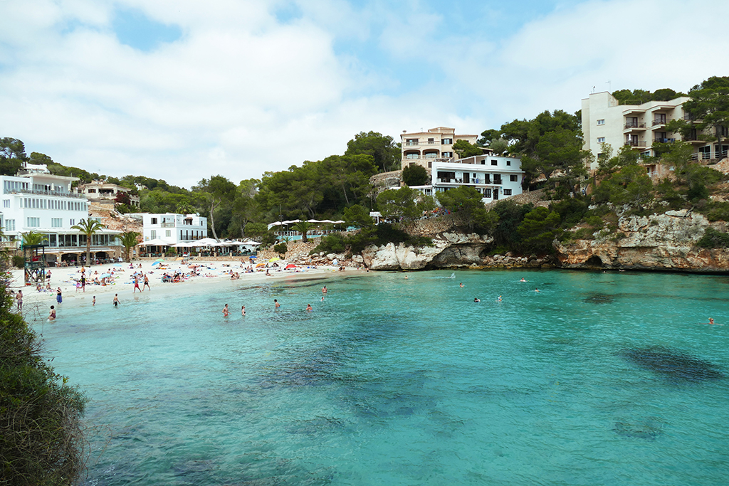 Beach of Cala Santanyí on Mallorca's East Coast.