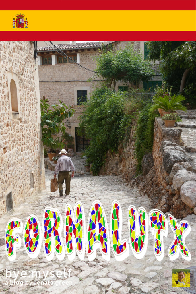 Pinnable Picture for the Post on FORNALUTX - the Most Delightful Village in the Tramuntana Mountains