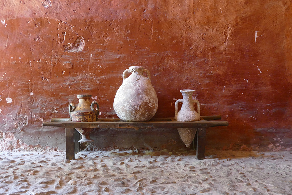 Amphoras and Pots at the Banys Àrabs in Palma de Mallorca