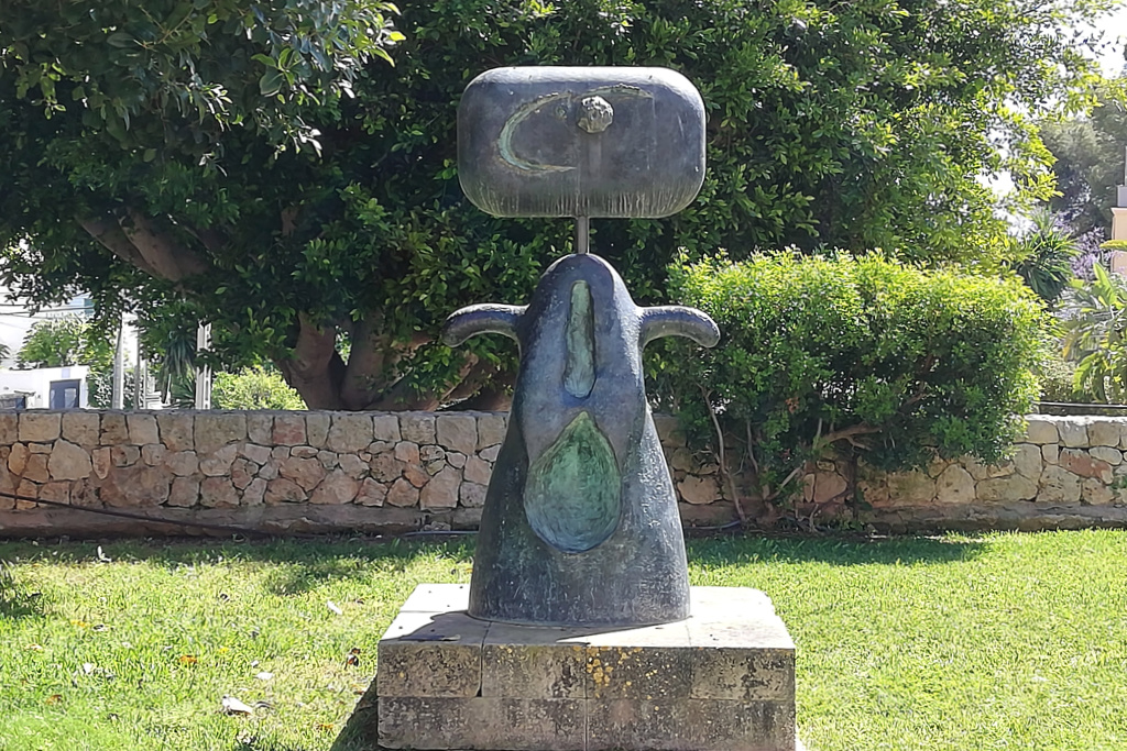 Sculpture at the garden of the Fundació Pilar i Joan Miró a Mallorca