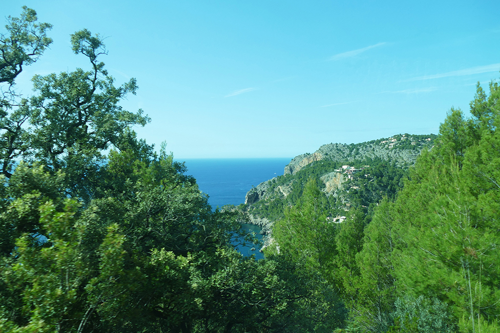 The cliffs and the sea west of Mallorca