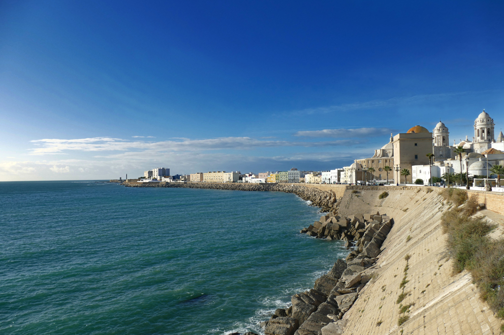 Panoramic view of Cadiz, oldest city in Europe