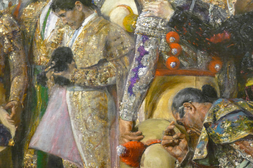 Detail of the painting La muerte del maestro that José Villegas Cordero created in 1910. Today at the at the Museo de Bellas Artes de Sevilla.