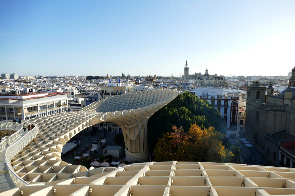 Metropol Parasol, seen in Three Days in Seville Andalusia