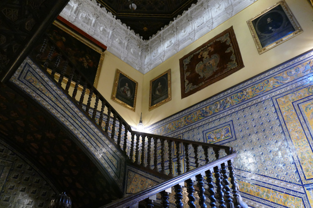 Staircase of the the Palacio de la Condesa de Lebrija in Seville.