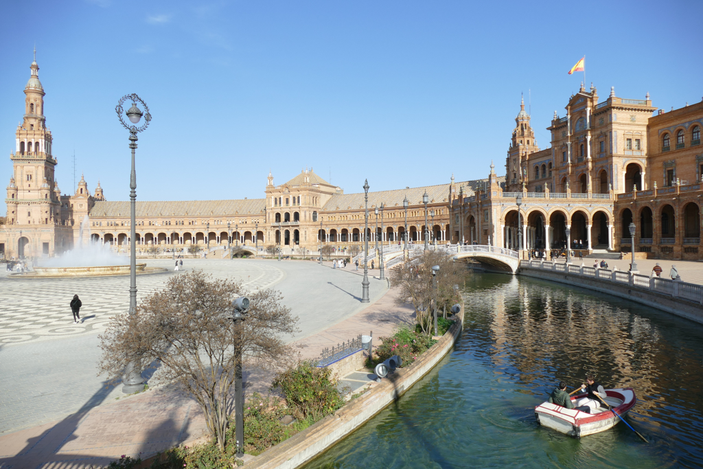 Plaza de Espana, visited during three Days in Seville Andalusia
