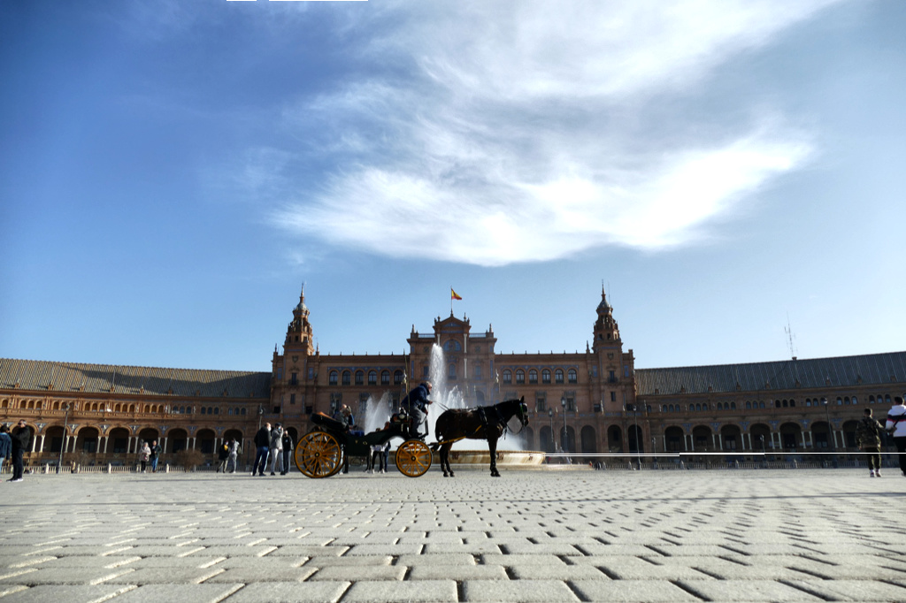 Plaza de Espana, visited during three Days in Seville Andalusia