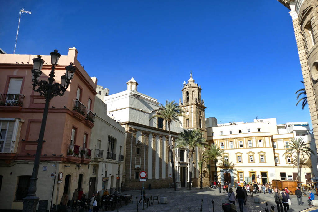 Plaza de la Catedral in Cadiz - the oldest city in Europe