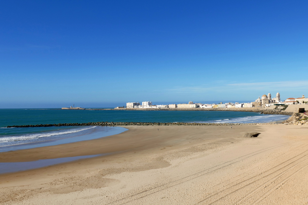 Playa de Santa María del Mar in Cadiz - the oldest city of Europe