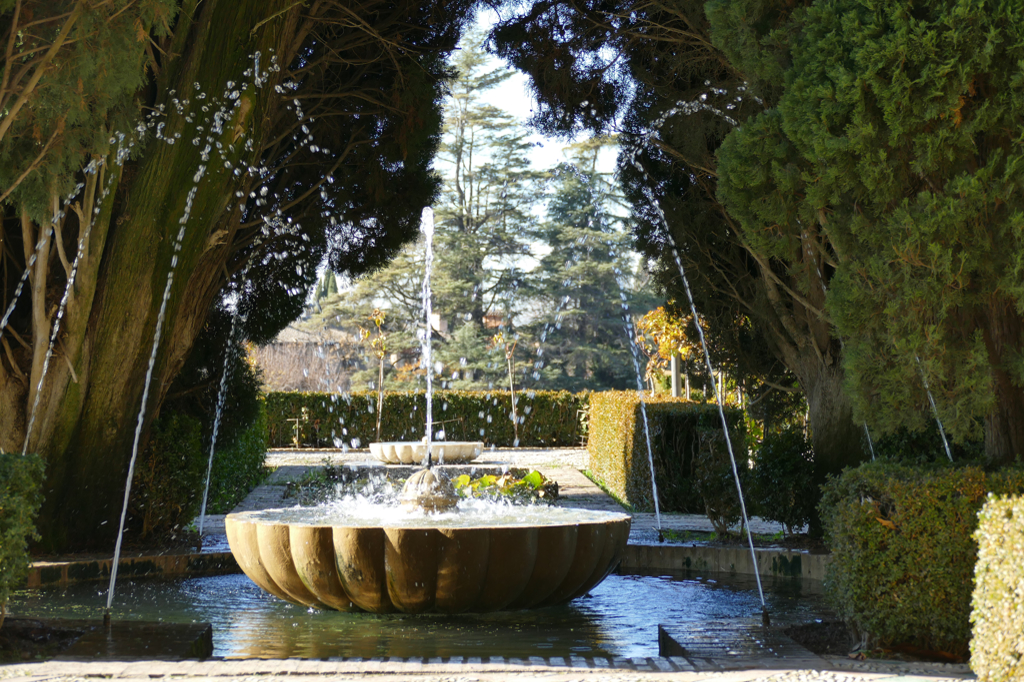 A fountain at Generalife in Granada