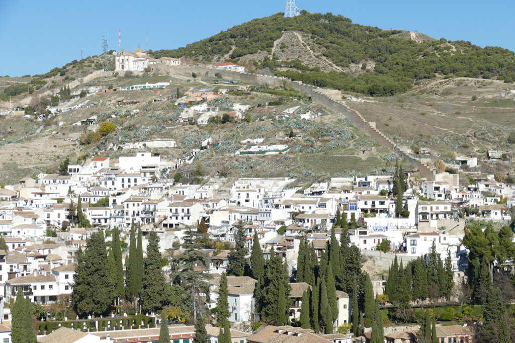 Sacromonte seen from the Alhambra