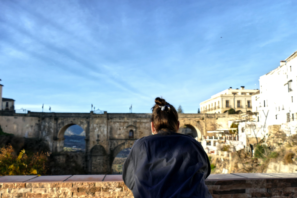 Renata Green looking at the Puente Nuevo in Ronda