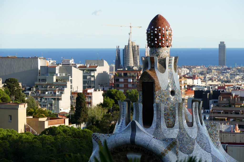 View of Barcelona from the Parque Güell