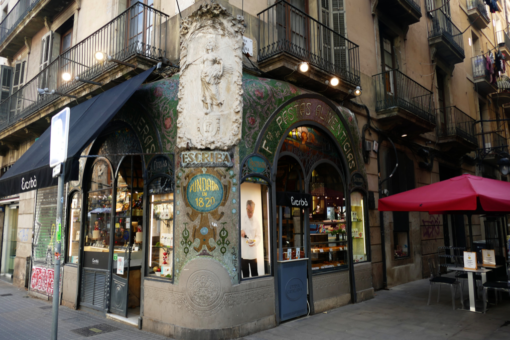 Pastisseria Escribà on the Ramblas in Barcelona