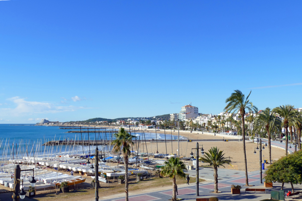 View of Sitges' waterfront.