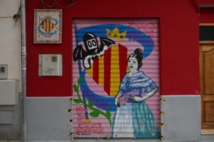 Street art by David de Limón in Valencia