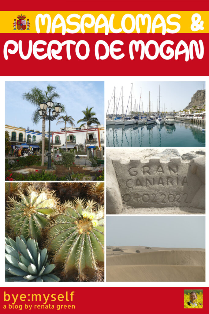 Pinnable Picture for the Post on Day Trip to the DUNAS DE MASPALOMAS and PUERTO DE MOGAN
