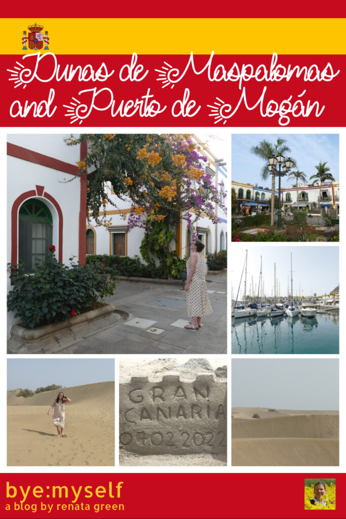 Pinnable Picture for the Post on Day Trip to the DUNAS DE MASPALOMAS and PUERTO DE MOGAN