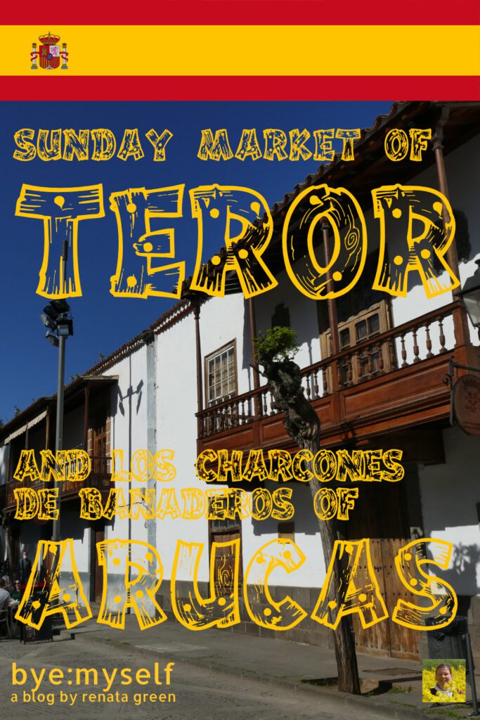 Pinnable Picture for the Post on Visit to the Sunday Market of TEROR and the charming town of ARUCAS