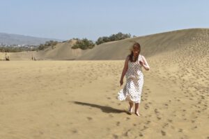 Renata Green on the Dunes of Maspalomas