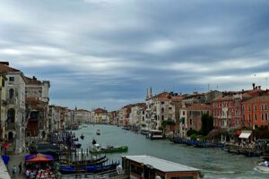 Canale Grande in Venice lined with Palaces