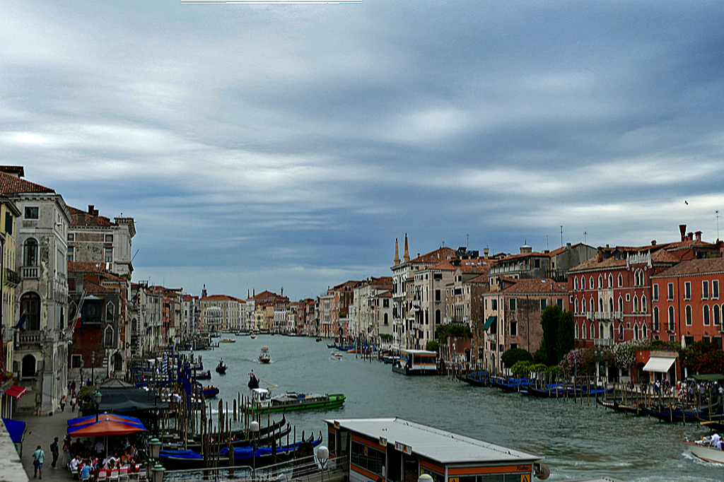Canale Grande in Venice lined with Palaces