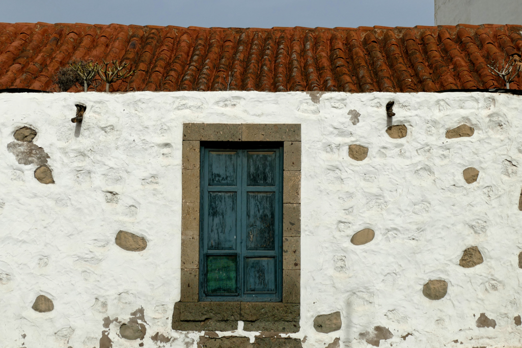 Traditional Canarian façade in Agüimes