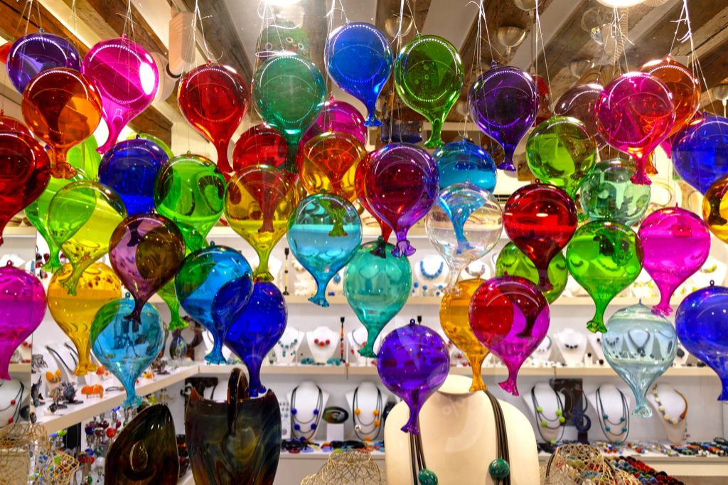 Glass Balloons made in Murano Crystalline World