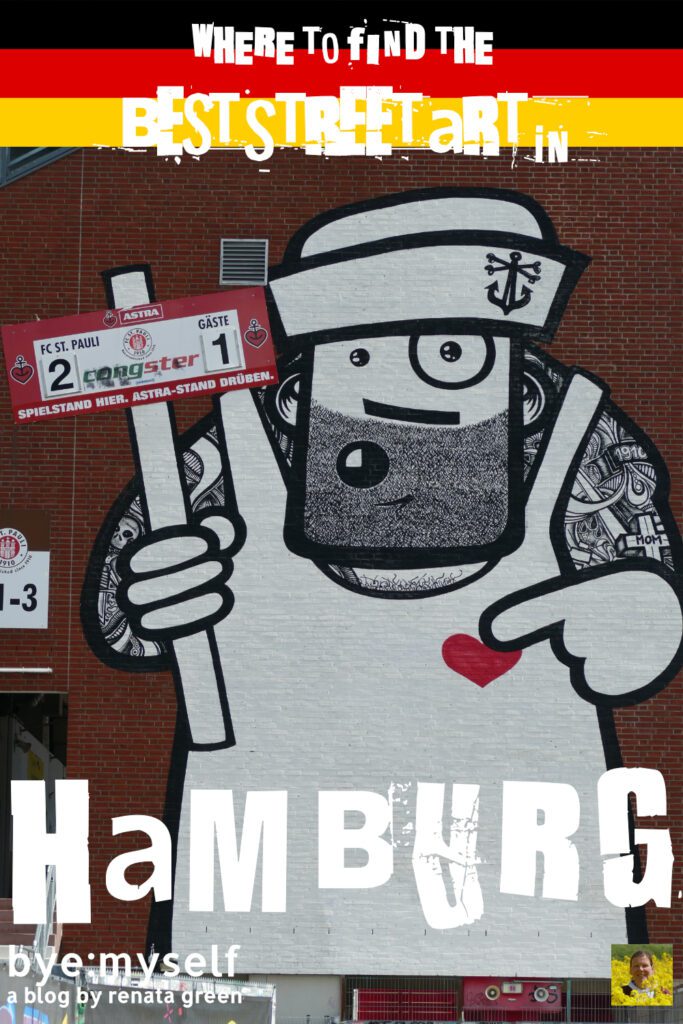 Pinnable Picture for the Post on Best Street Art in Hamburg