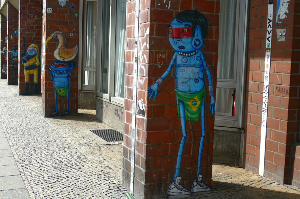 Murals by Cranio on Bülowstraße.