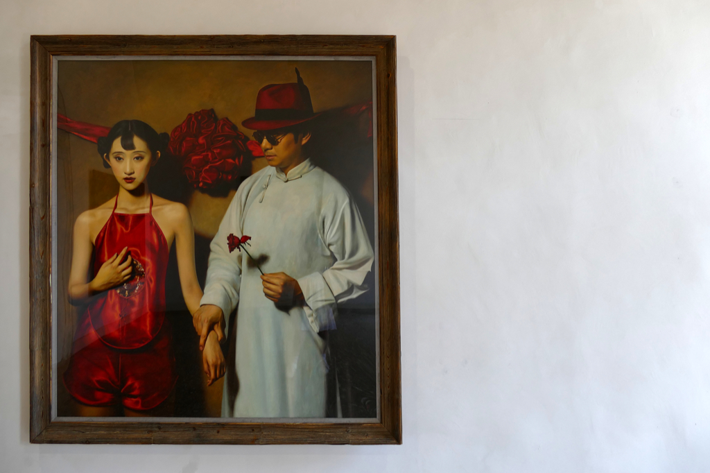Chen Chengwei 白玫瑰, White Rose. He is one of the artists participating in the exhibition Friendship Project at the San Marino Pavilion, housed in the Palazzo Bollani.