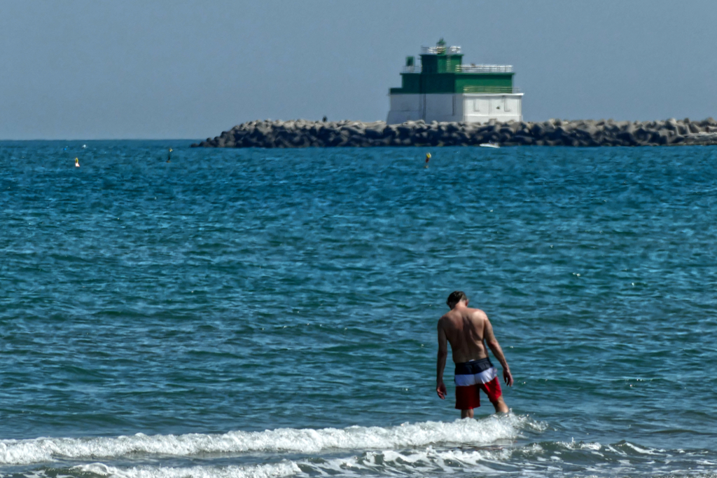 The Diga Faro Alberoni on the Lido di Venezia.