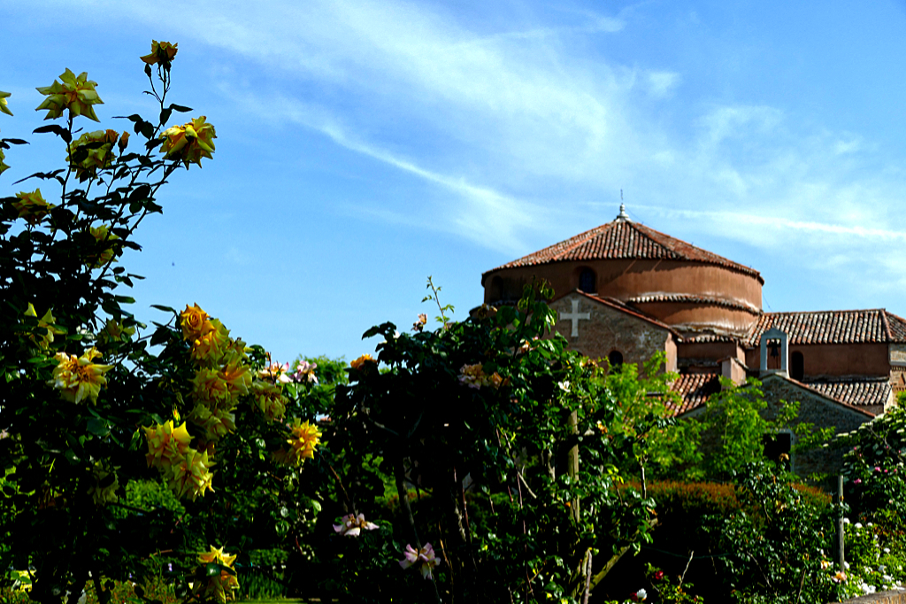 Chiesa di Santa Fosca on the island of Torcello where you can visit a church and a bridge