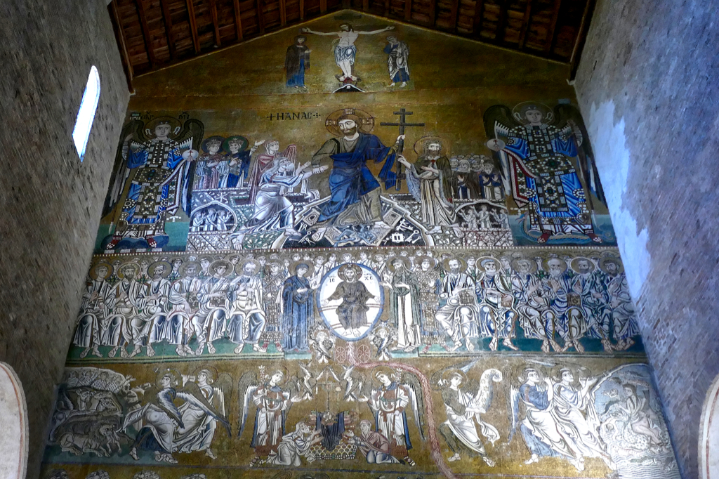 Mosaic at the Basilica of Santa Maria Assunta, the church Assumption of the Virgin Mary