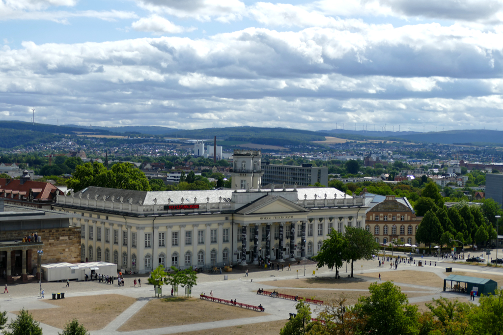 The Friedrichsplatz, Kassel's most important square, with the Fridericianum.