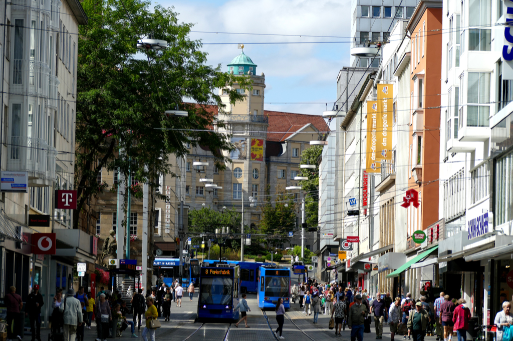 City center of Kassel during the documenta 2022