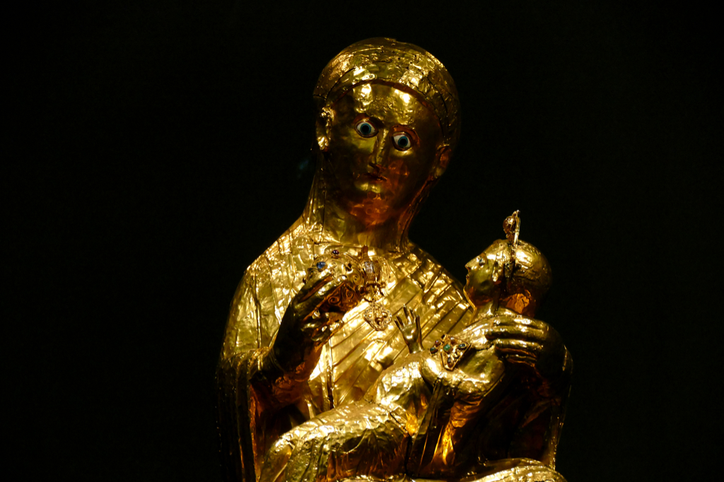 The most important art treasure of the church of Essen, the Golden Madonna