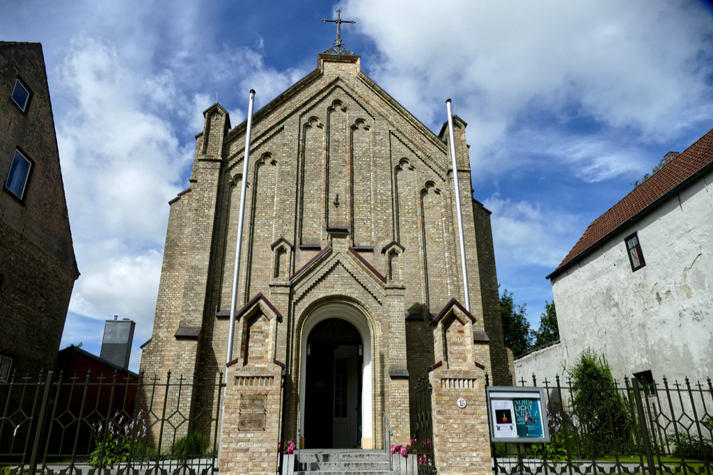 Catholic Saint Knud Church in Friedrichstadt.