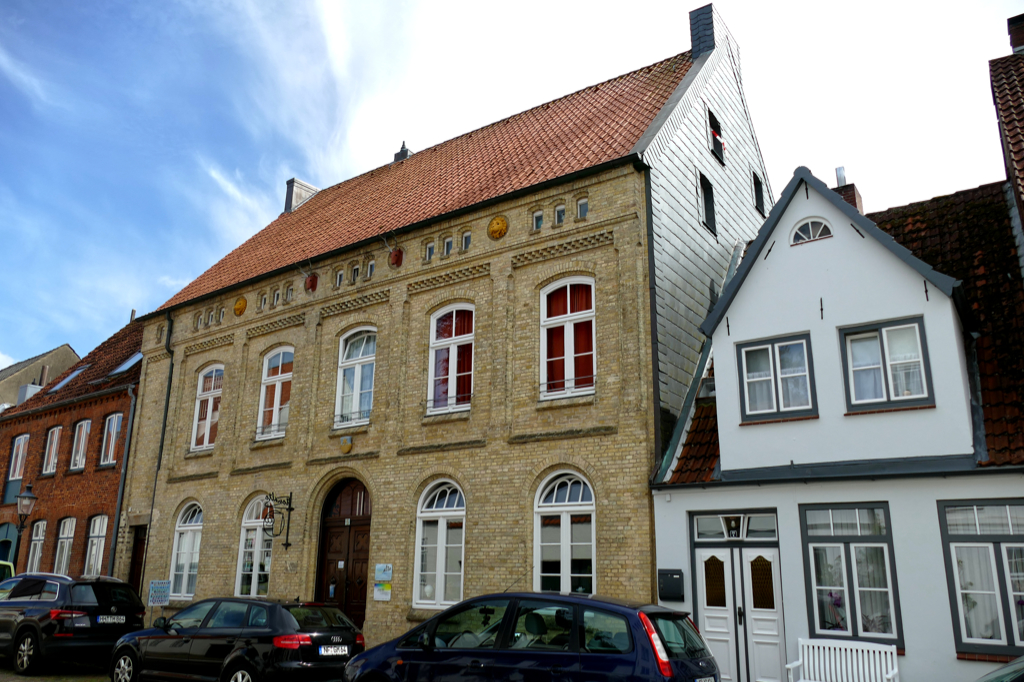 Old Mayor's house in Friedrichstadt, Little Holland in Northern Germany
