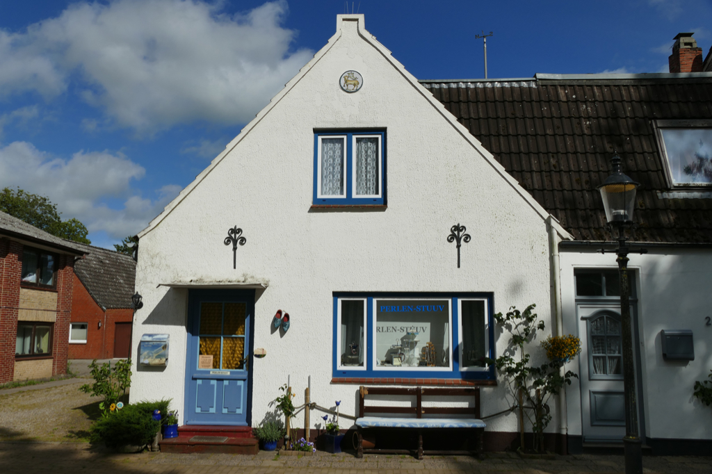 A house like in Holland in Friedrichstadt in Northern Germany.