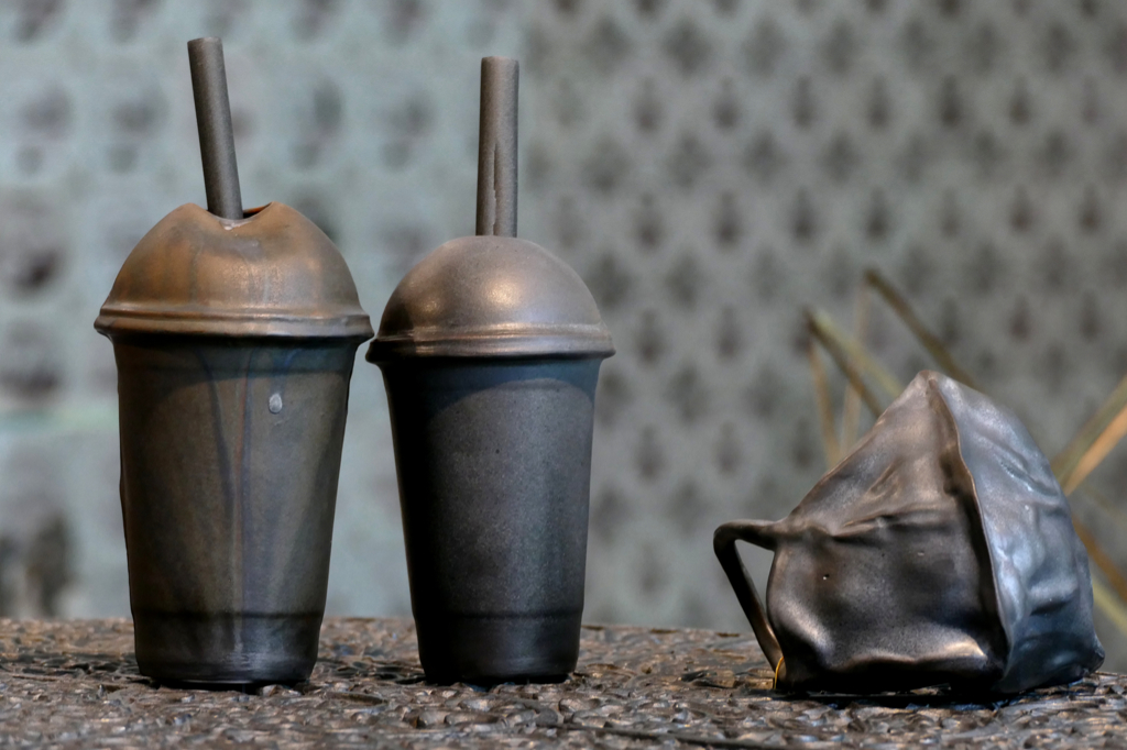 Cups and Mask by Danijela Pivašević-Tenner