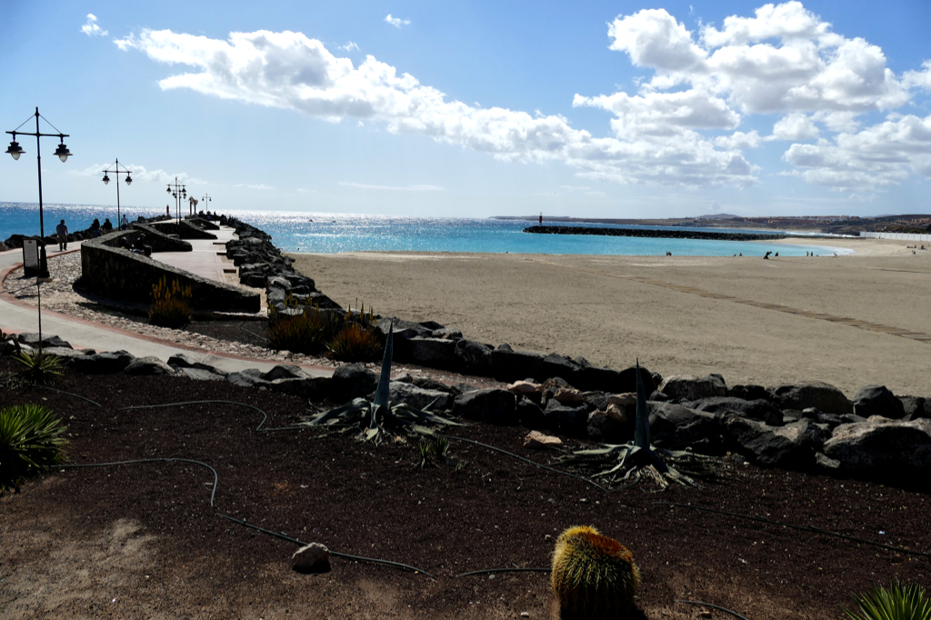 Promenade on the southern shore of Puerto del Rosario, Fuerteventura's Capital